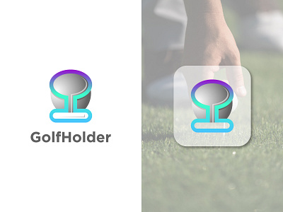 Golf Holder Modern Logo Design abastact brand design brand identity branding logo golf logo logo logo design logo designer logo inspirations modern golf logo modern logo modern stand logo professional logo stand logo unique logo