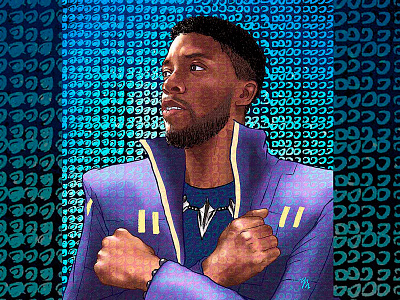 Dedicated to the legend, inspiration, and our hero— T'Challa art artwork blackpanther chadwickboseman design illustration illustrator marvel mcu movie 插畫