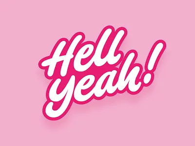 Monday. Hell yeah! branding customtype friendly lettering friendly type friendlylettering handlettering happy happy lettering hell yeah hellyeah lettering monday lettering round letters round style roundletters soft style vector design vector type