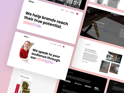 Cliona - Website branding marketing ui ux visual identity website