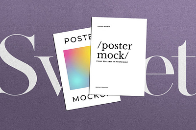 Poster Mockup abstract advertising aesthetic background backgrounds branding design gradient illustration logo poster poster mockup poster mockups poster template print print design print template print templates promo promotion