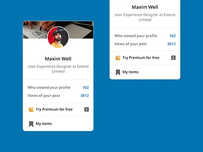The Usability Test of LinkedIn Profile Section card design linkedin linkedin card ui linkedin card ux linkedin ui linkedin ux linkedin widget modal usability test user experience user interface user profile widget design