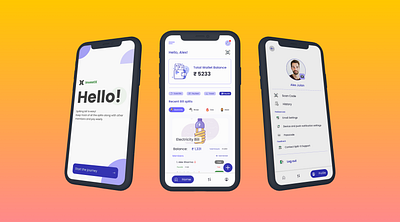 Split Bill App: allowing friends to pool the funds and spend design productdesign ui uiuxdesign userexperience ux