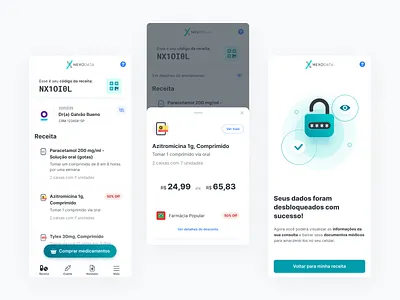 Nexodata web responsive app design interface medical medical app medicine minimalism minimalistc mobile startup ui user interface white space