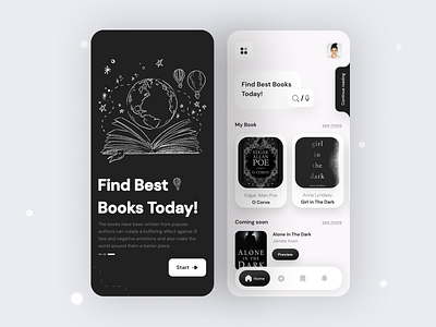 Books App animation app design branding design design app graphic design illustration logo motion graphics ui ui ux uidesign uiu uiux