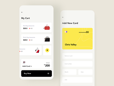 My Card Mobile Screen app card design interface ios mobile ui ux