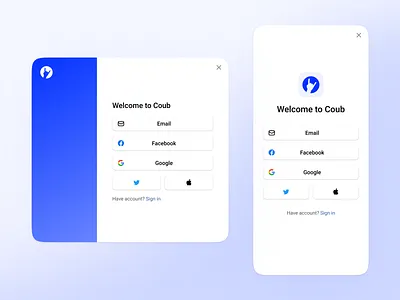 Sign Up adaptive clean desktop log in mobile registration sign in sign up ui ux