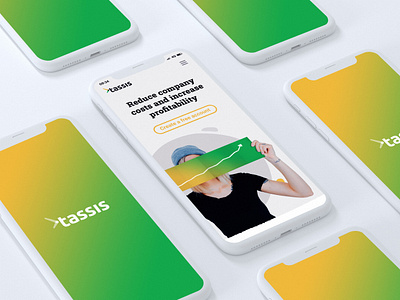 Tassis landing page branding logo ui web web design