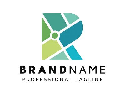 R Location Letter Logo recruitment