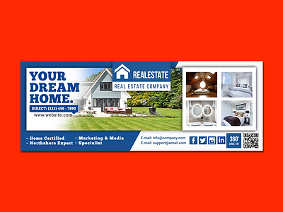 Real Estate Facebook Cover Page Design facebook cover fb cover graphic design ig post real estate realtor social media banner