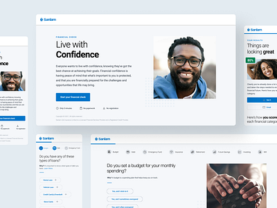 Sanlam's Financial Check Tool app design fintech mobile ui ux