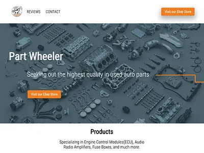 Part Wheeler website web design