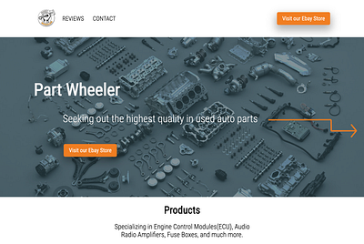 Part Wheeler website web design