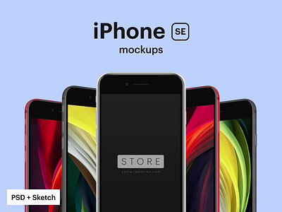 iPhone SE Mockup free mockup freebie iphone 8 iphone mockup iphone se iphone template phone mockup psd mockup