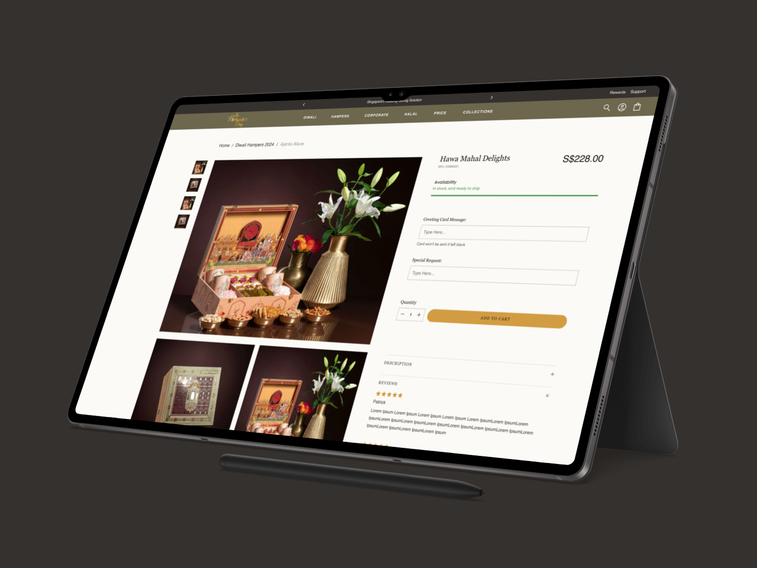 E-commerce Website Redesign-Hamperstory design e commerce figma ui web design