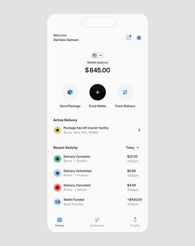 SwiftSend { Courier Service Mobile App } courier service design dribbble figma product design uxui