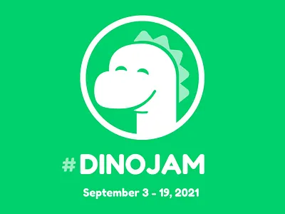 DINOJAM Logo branding design dinosaur graphic design identity illustration logo