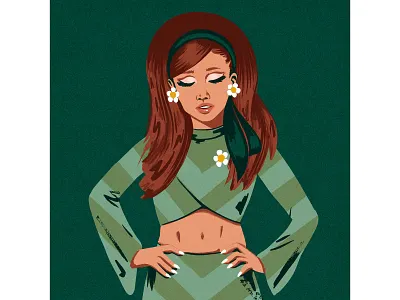 Ariana Grande ariana grande celebrity drawing fashion fashion illustration flower illustration person pop star portrait procreate