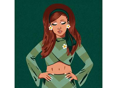 Ariana Grande ariana grande celebrity drawing fashion fashion illustration flower illustration person pop star portrait procreate