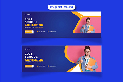 Admission social media cover template free vector admission ads banner banner branding brochure flyers graphic design social media social media cover social media post