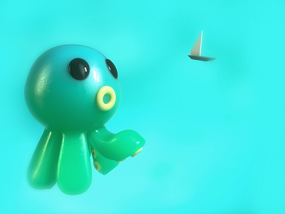 Octopus 3d animal c4d ocean octopus sea