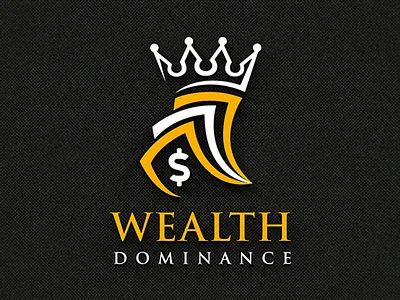 Wealth Dominance Company Logo Design crown logo currency logo dominance logo graphic design king logo logo logo creator logo design logo designer logo maker money logo wealth dominance wealth logo
