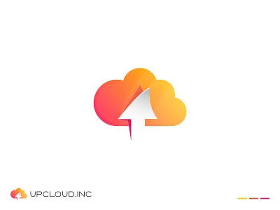 Up cloud Logo Concept arrow arrow logo branding cloud cloud logo cloud logo design cloud logo vector design gradiant graphic design illustration logo logo color logo designer logodesign logos ui upcloud vector logo