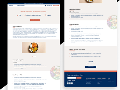 Job Page description design job uiux