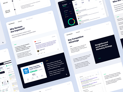 Smart.Reviews - Pitch Deck bazen agency brand identity branding design design agency graphic design illustration investment deck logo pitch deck presentation ui uidesigner uiux uiuxdesign userinterface webapp