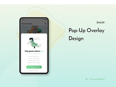Pop-Up Overlay - DailyUI ad design ad overlay branding contrast dailyui design dribbble free ad illustration logo love popup popup overlay premium ad sales sales design ui userexperience ux