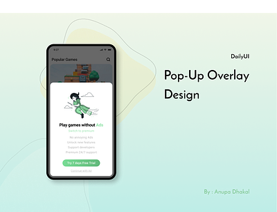 Pop-Up Overlay - DailyUI ad design ad overlay branding contrast dailyui design dribbble free ad illustration logo love popup popup overlay premium ad sales sales design ui userexperience ux