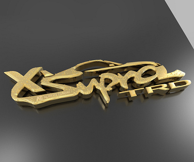 XSUPRA 3D GOLDEN SHOT 3d branding graphic design logo supra logo