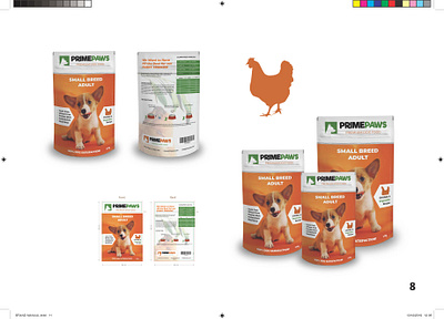 PrimePaw - Packaging design branding design dog food design dog food mockup illustration logo packaging design print design vector