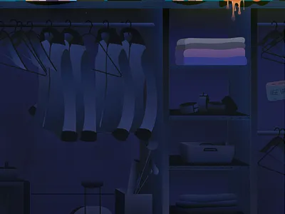 Use Your Brain...that thing you haven't touched in a while 2d blue brain closet illustration illustrator mind modern photoshop poster purple think vectorart