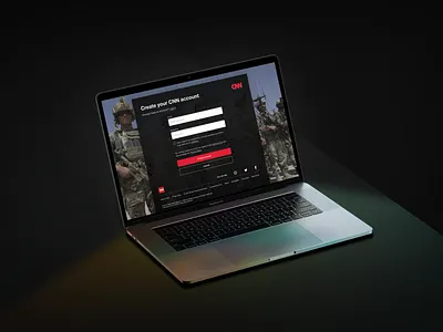 CNN Sign In Page dailyui dailyuichallenge ui uidesign