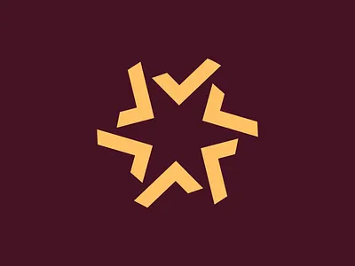 Star Logomark badge checkmark geometric logo logomark modern simple star