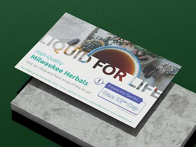 Urbal Tea Flyer Design brand branding clean design flat flyer graphic design illustration minimal print ui vector