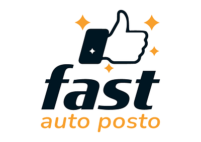 Logo Fast Auto Posto branding design graphic design icon illustration logo typography ui ux vector