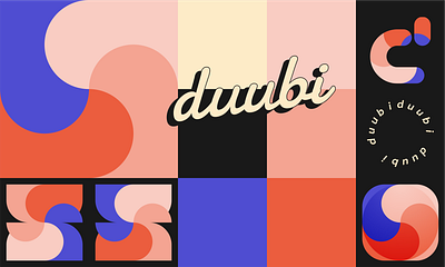 I am duubi branding design duubi figma logo typography vector