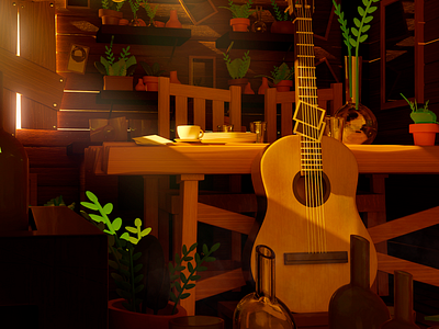 Isla Centeno - Hace Tiempo 3d blender concept art creative environment illustration inspiration music