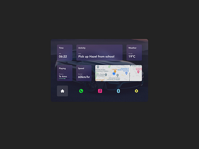 #DailyUI Car interface dailyui figmadesign uxfoodie