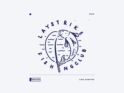 Fishing club logo badge - tshirt brand