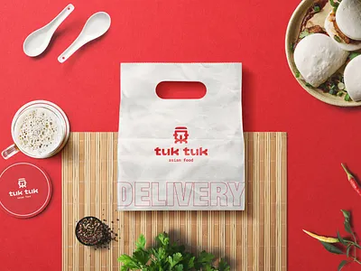 Tuk Tuk - Asian Food - Branding asian asian food branding cuisine food truck graphic design logo logo design logotype restaurant street food thai food tuktuk vietnamise visual identity