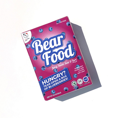 Package Design for Bear Food mini box design food graphic design logo package print typography vector