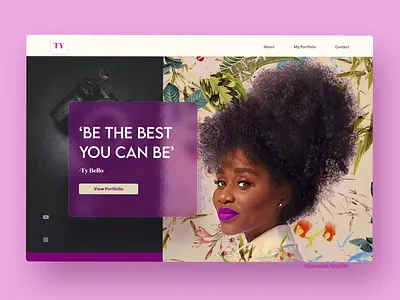 Header Concept for Photography Website banners creative design graphic design header hero header lagos landing page photography ui design