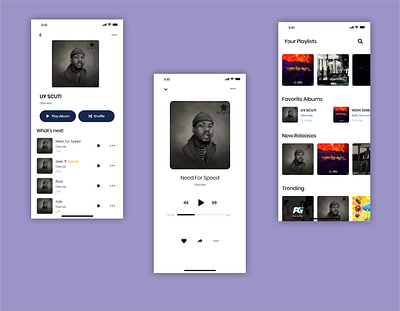 Music App Design app design ui