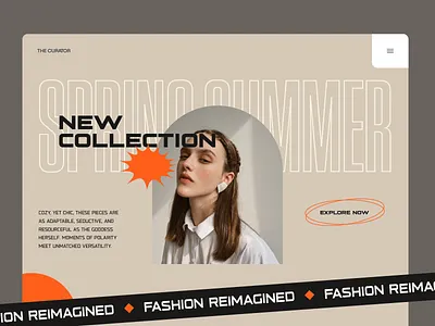 Fashion Editorial Website Concept clean clothing design dress ecommerce fashion homepage landing landing page magazine minimal modern photography saas store ui ux web website women