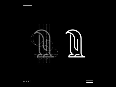 Penguin 3d animal animation art awesome brand logo branding company design graphic design grid icon illustration line art logo modern motion graphics penguin simple ui