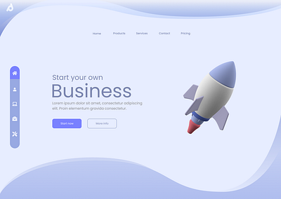 Startup Website Minimalistic UI Design concept light mode minimalism ui ui design website