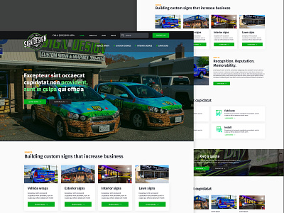 East End Sign Designs design ui web website website design